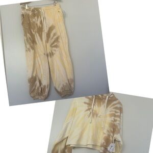 Flirtitude two piece tie dye lounge set NWT L